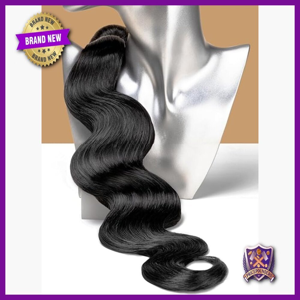 30 Inch Body Wave Human Hair Bundle, Virgin Indian Hair, Sew-In Extension